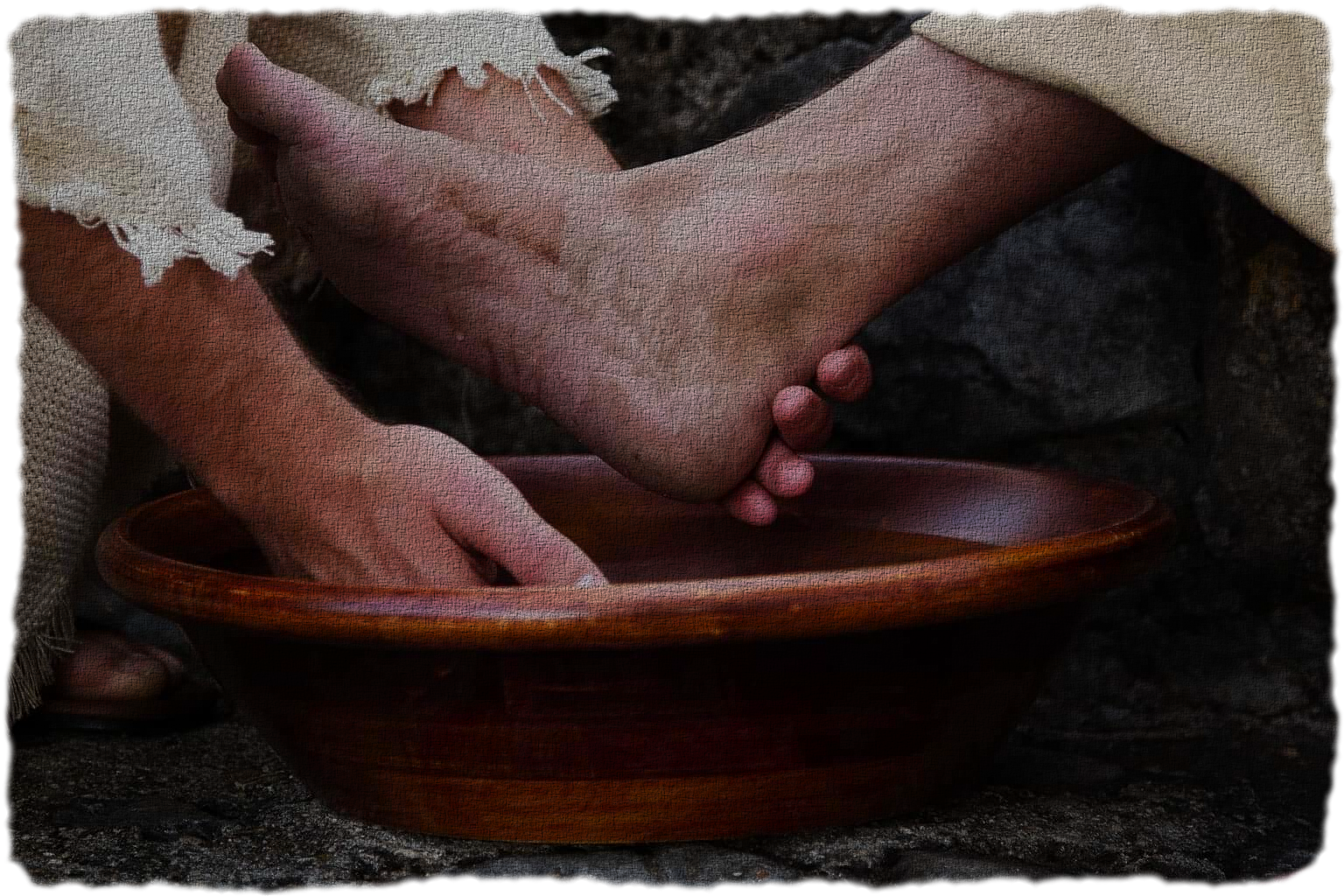 Picture of footwashing